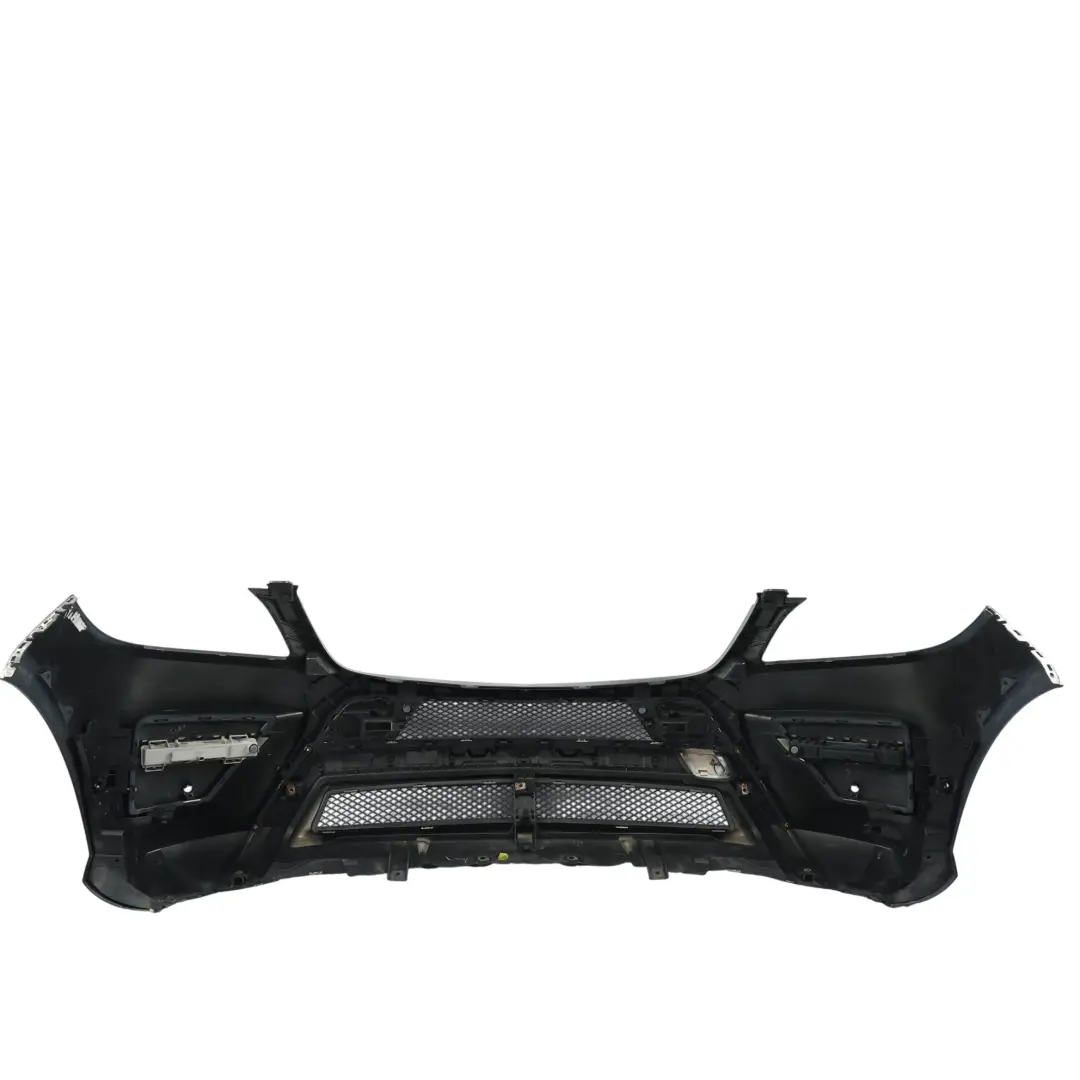 Mercedes W166 Front Bumper AMG Trim Panel Obsidian Black Metallic - 197 - SKU A1668854525-OB - Part number A1668854525