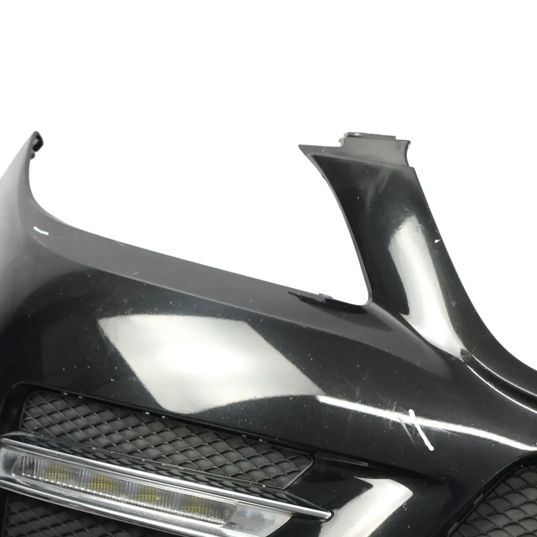 Mercedes W166 Front Bumper AMG Trim Panel Obsidian Black Metallic - 197 - SKU A1668854525-OB - Part number A1668854525