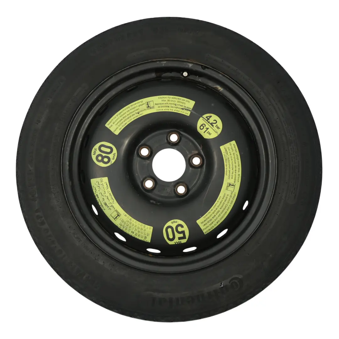 Mercedes W169 W245 Koło Zapasowe Stalowe Opona R16 125/90 - SKU A1694000802-5 - Numer Części A1694000802