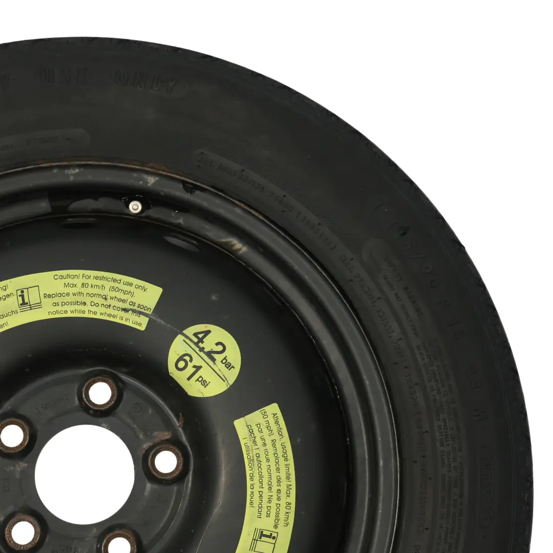 Mercedes W169 W245 Koło Zapasowe Stalowe Opona R16 125/90 - SKU A1694000802-5 - Numer Części A1694000802