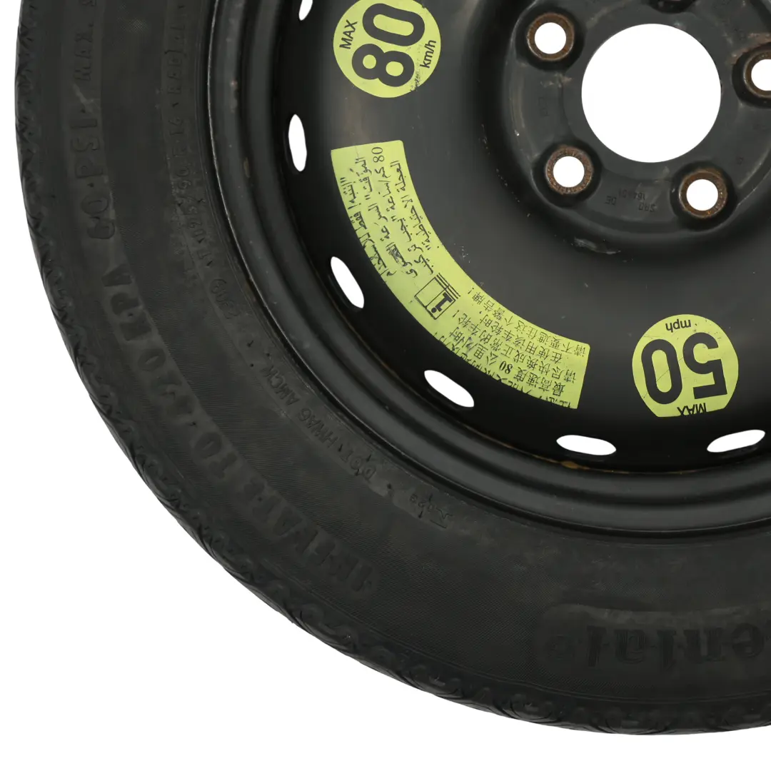 Roue De Secours Compacte Acier R16 Pneu 125/90 pour Mercedes W169 W245 à propos du numéro de pièce A1694000802 Mercedes W169 W245 Roue De Secours Compacte Acier R16 Pneu 125/90 - SKU A1694000802-5 - Numéro de pièce A1694000802