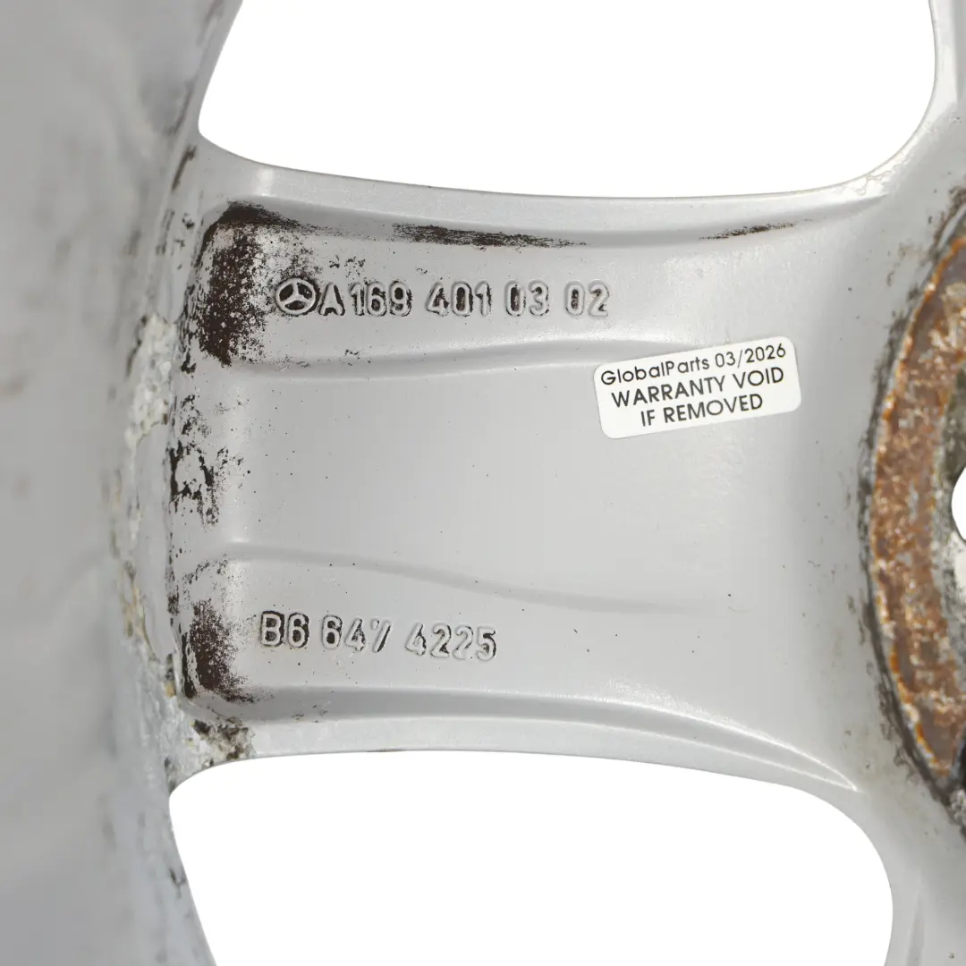 Mercedes-Benz Clase B W245 Llanta De aleacion 16" 6J ET:46 para con número de pieza A1694010302 Mercedes-Benz Clase B W245 Llanta De aleacion 16" 6J ET:46 - SKU A1694010302-2 - Número de pieza A1694010302