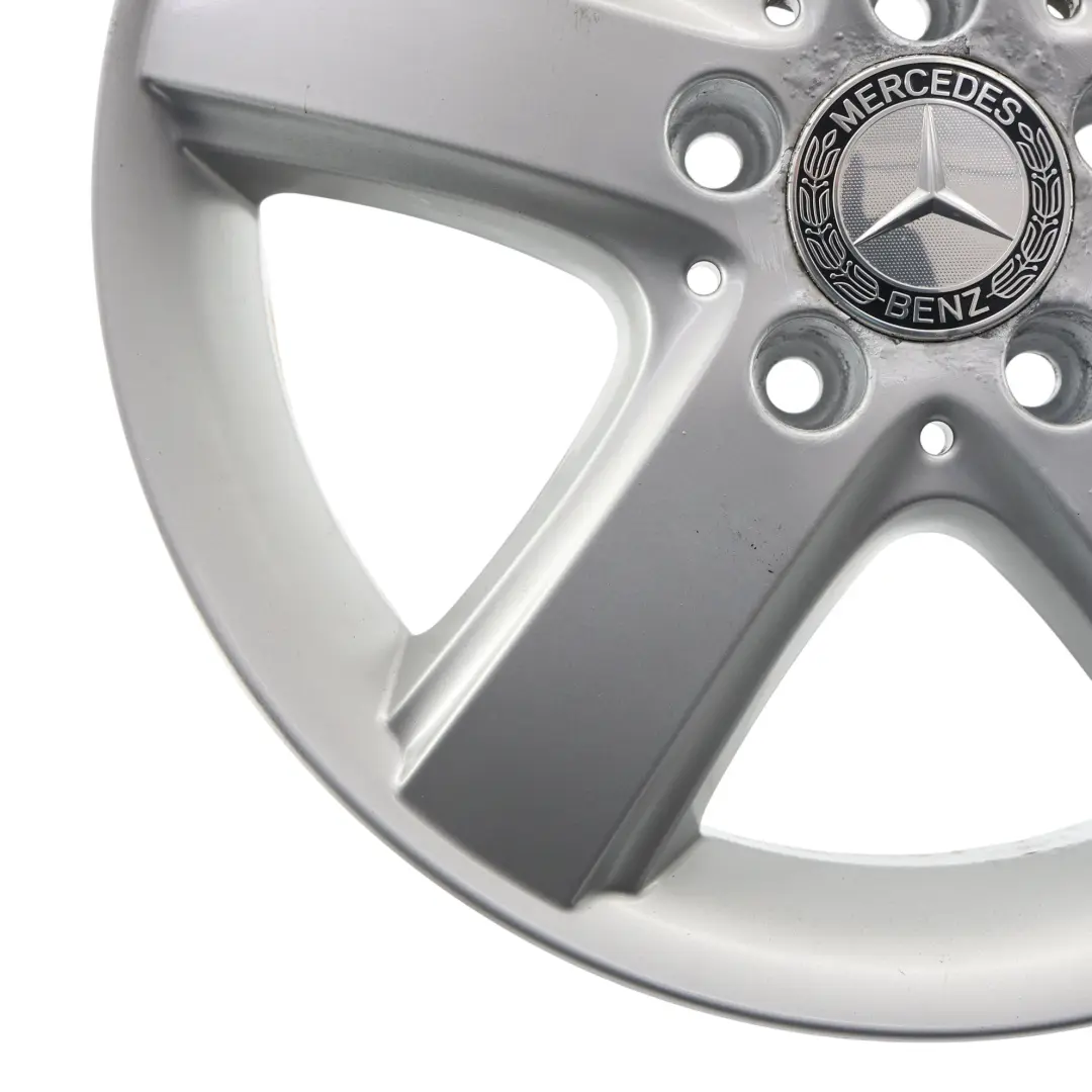 Alloy Wheel Rim 16" 6J ET:46 Star Spoke to Mercedes W245 with Part number A1694010302 Mercedes W245 Alloy Wheel Rim 16" 6J ET:46 Star Spoke - SKU A1694010302-2 - Part number A1694010302