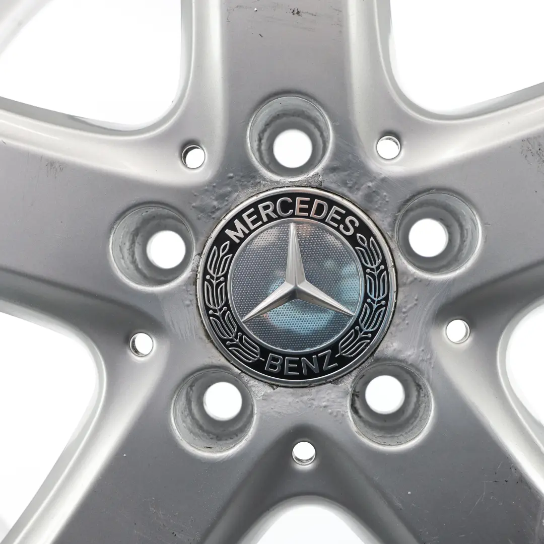Leichtmetallfelge Alufelge 16" 6J ET:46 Sternspeiche für Mercedes W245 mit Teilenummer A1694010302 Mercedes W245 Leichtmetallfelge Alufelge 16" 6J ET:46 Sternspeiche - SKU A1694010302-2 - Teilenummer A1694010302