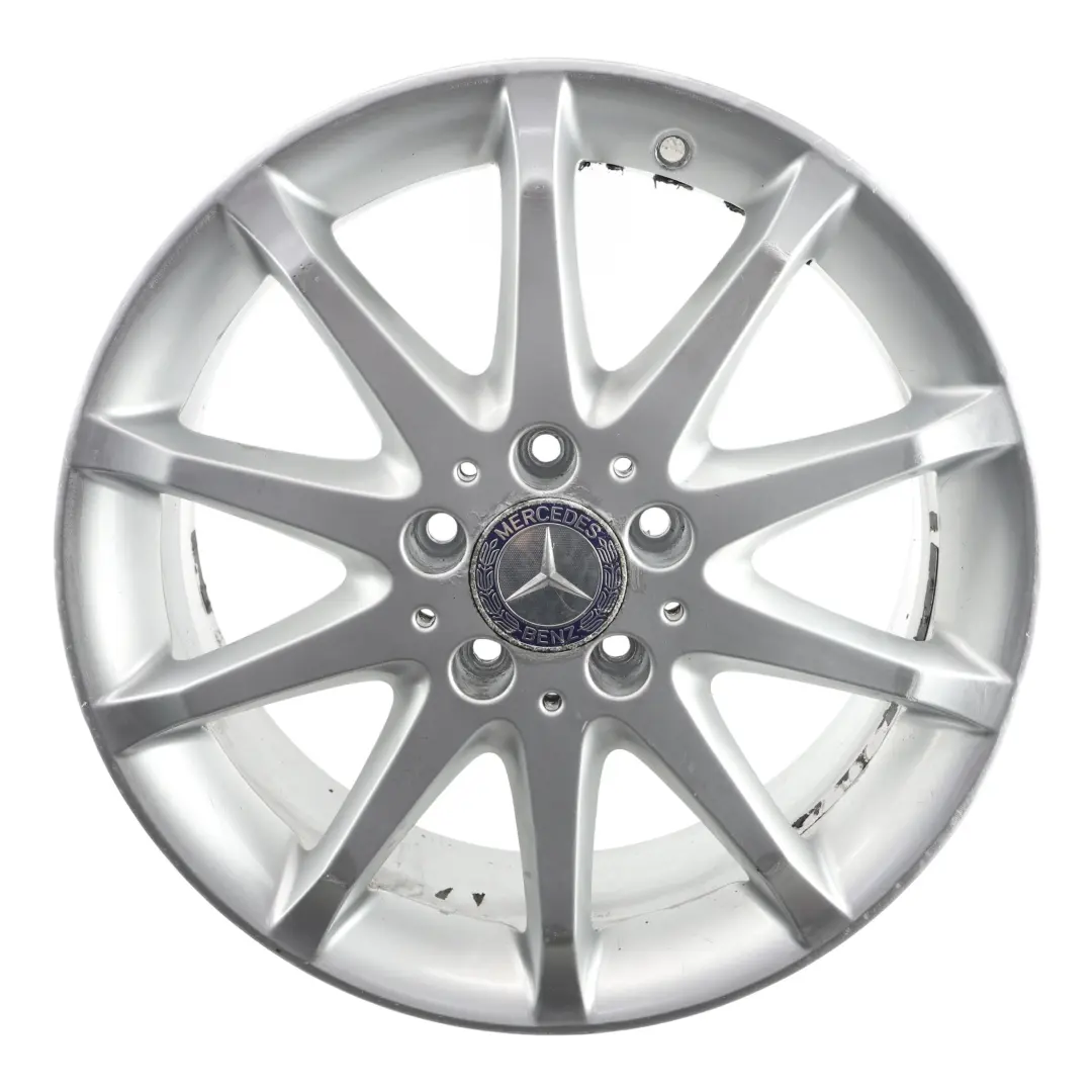 Mercedes-Benz B-Class W245 Silver Alloy Wheel Rim 17" ET:49 7J to with Part number A1694010702 Mercedes-Benz B-Class W245 Silver Alloy Wheel Rim 17" ET:49 7J - SKU A1694010702-2 - Part number A1694010702