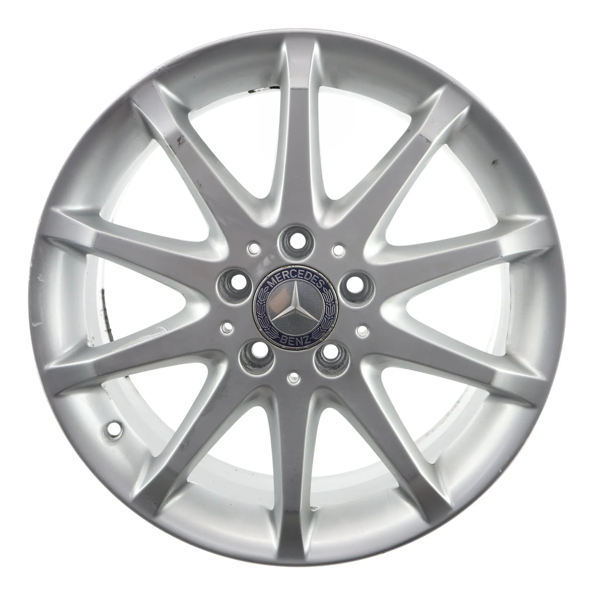 Mercedes W245 Silver Alloy Wheel Rim 10-Spoke 17" ET:49 7J A1694010702
