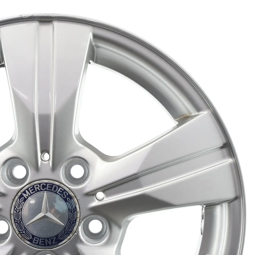 Mercedes W169 W245 Silver Alloy Wheel Rim 16" 6J ET:46 - SKU A1694012202-1 - Part number A1694012202