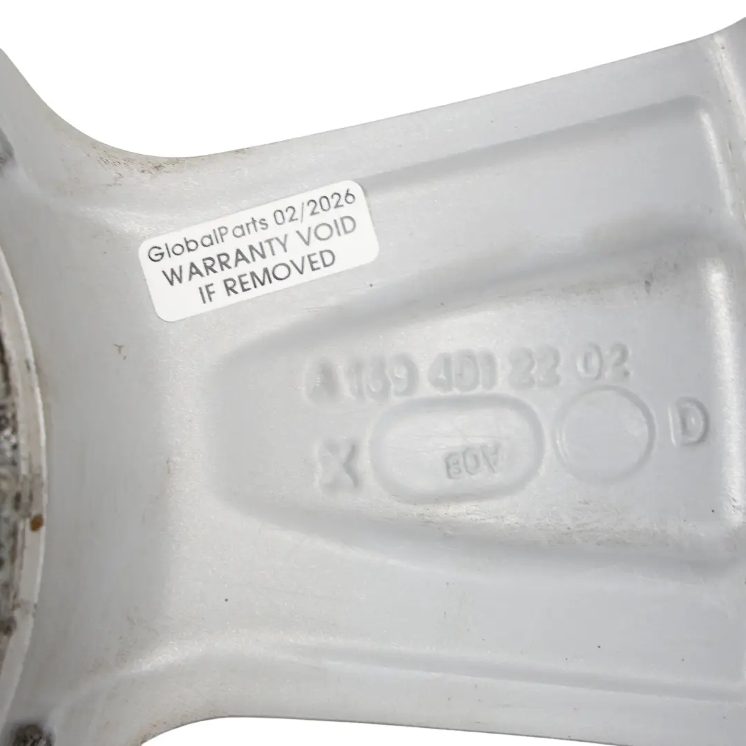 Mercedes W169 W245 Silver Alloy Wheel Rim 16" 6J ET:46 - SKU A1694012202-1 - Part number A1694012202