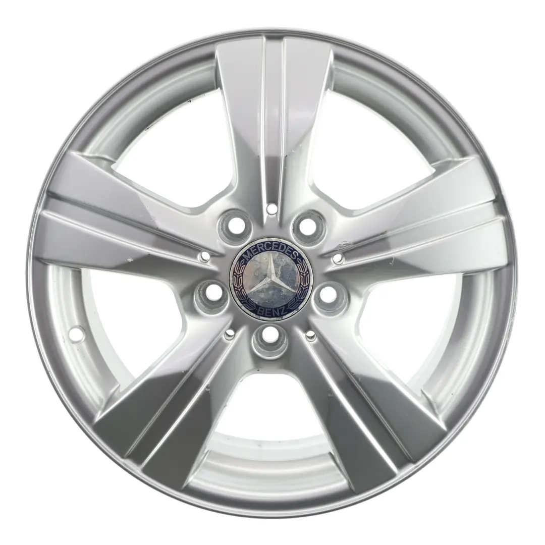 Mercedes W169 W245 Silver Alloy Wheel Rim 16" 6J ET:46 - SKU A1694012202-2 - Part number A1694012202