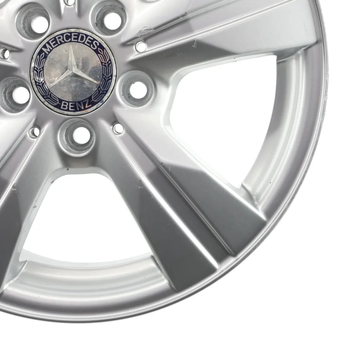 Mercedes W169 W245 Silver Alloy Wheel Rim 16" 6J ET:46 - SKU A1694012202-2 - Part number A1694012202