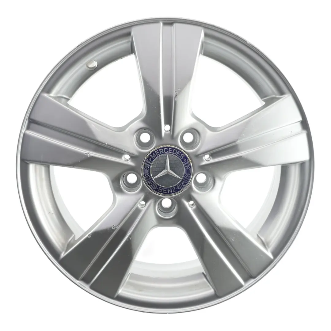 Alloy Wheel Rim 16" 6J ET:46 to Mercedes W169 W245 Silver with Part number A1694012202 Mercedes W169 W245 Silver Alloy Wheel Rim 16" 6J ET:46 - SKU A1694012202-3 - Part number A1694012202
