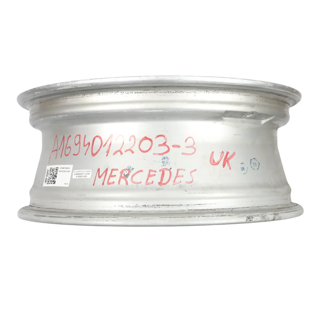 Mercedes W169 W245 Silver Alloy Wheel Rim 16" 6J ET:46 - SKU A1694012202-3 - Part number A1694012202