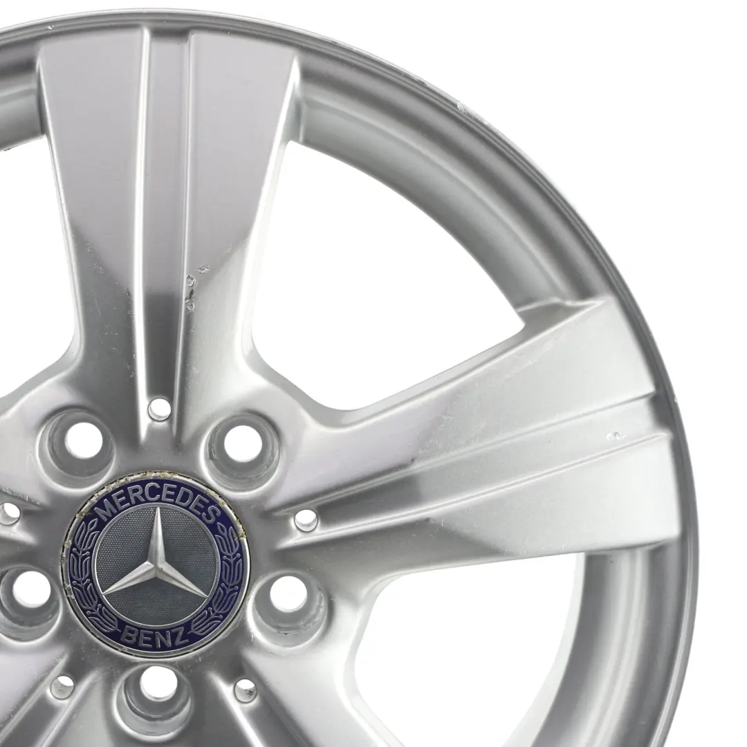 Mercedes W169 W245 Silver Alloy Wheel Rim 16" 6J ET:46 - SKU A1694012202-3 - Part number A1694012202