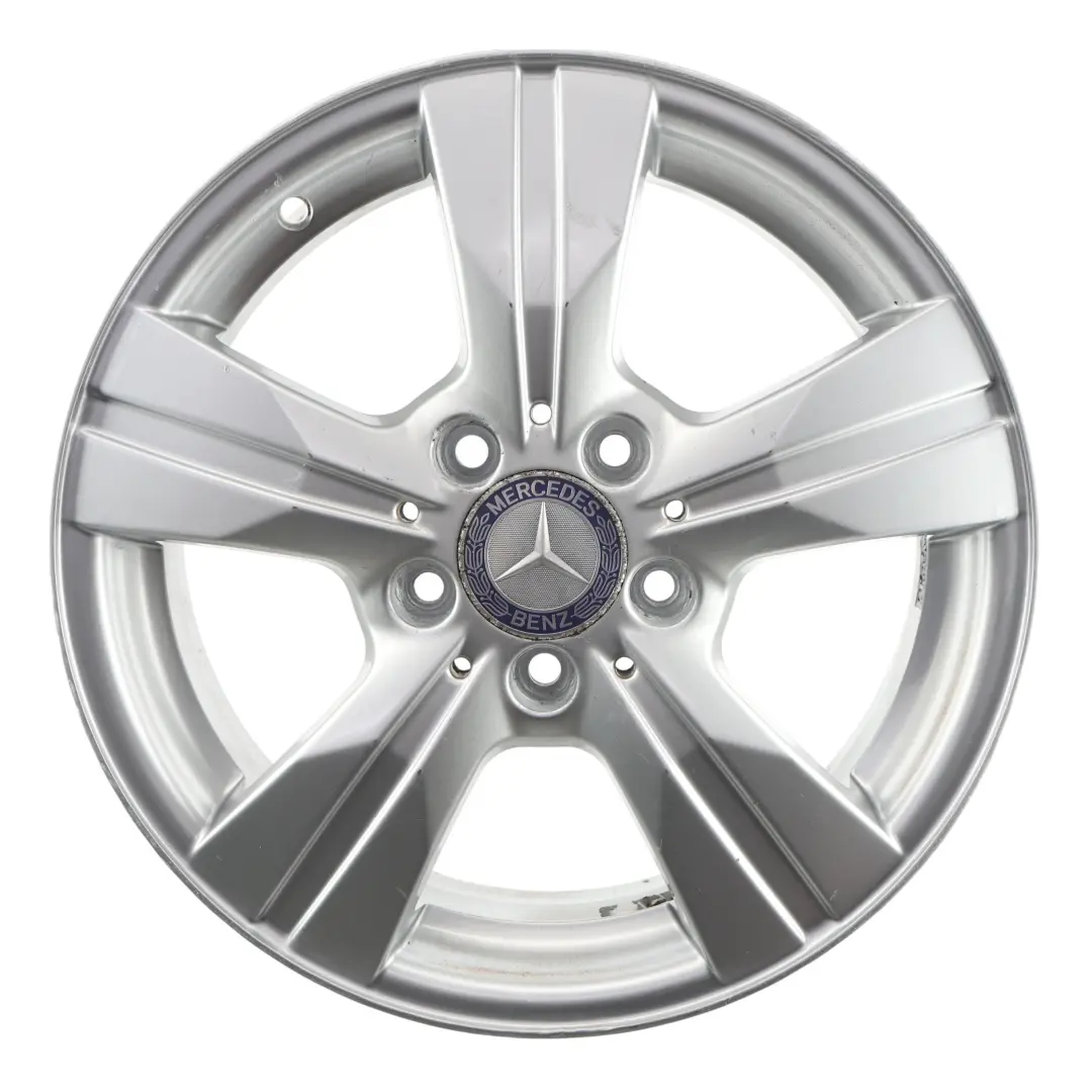 Mercedes W169 W245 Silver Alloy Wheel Rim 16" 6J ET:46 - SKU A1694012202-4 - Part number A1694012202