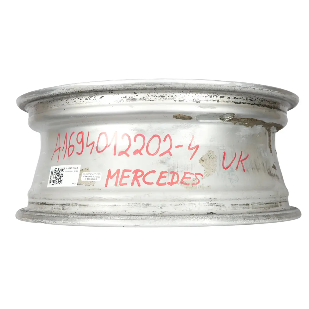 Alloy Wheel Rim 16" 6J ET:46 to Mercedes W169 W245 Silver with Part number A1694012202 Mercedes W169 W245 Silver Alloy Wheel Rim 16" 6J ET:46 - SKU A1694012202-4 - Part number A1694012202