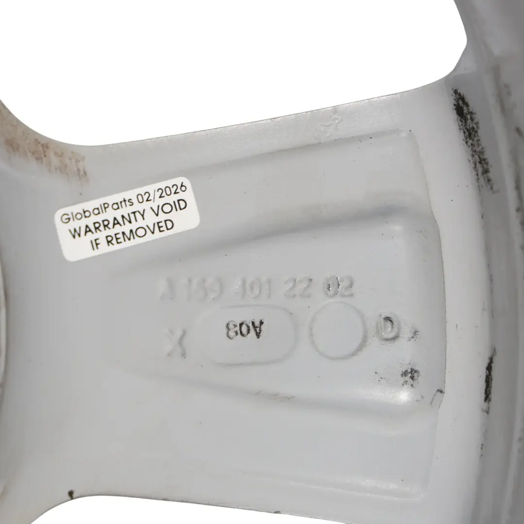 Alloy Wheel Rim 16" 6J ET:46 to Mercedes W169 W245 Silver with Part number A1694012202 Mercedes W169 W245 Silver Alloy Wheel Rim 16" 6J ET:46 - SKU A1694012202-4 - Part number A1694012202