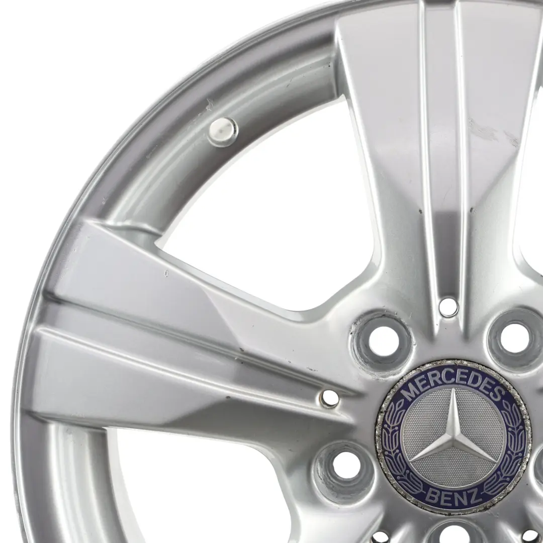 Mercedes W169 W245 Silver Alloy Wheel Rim 16" 6J ET:46 - SKU A1694012202-4 - Part number A1694012202