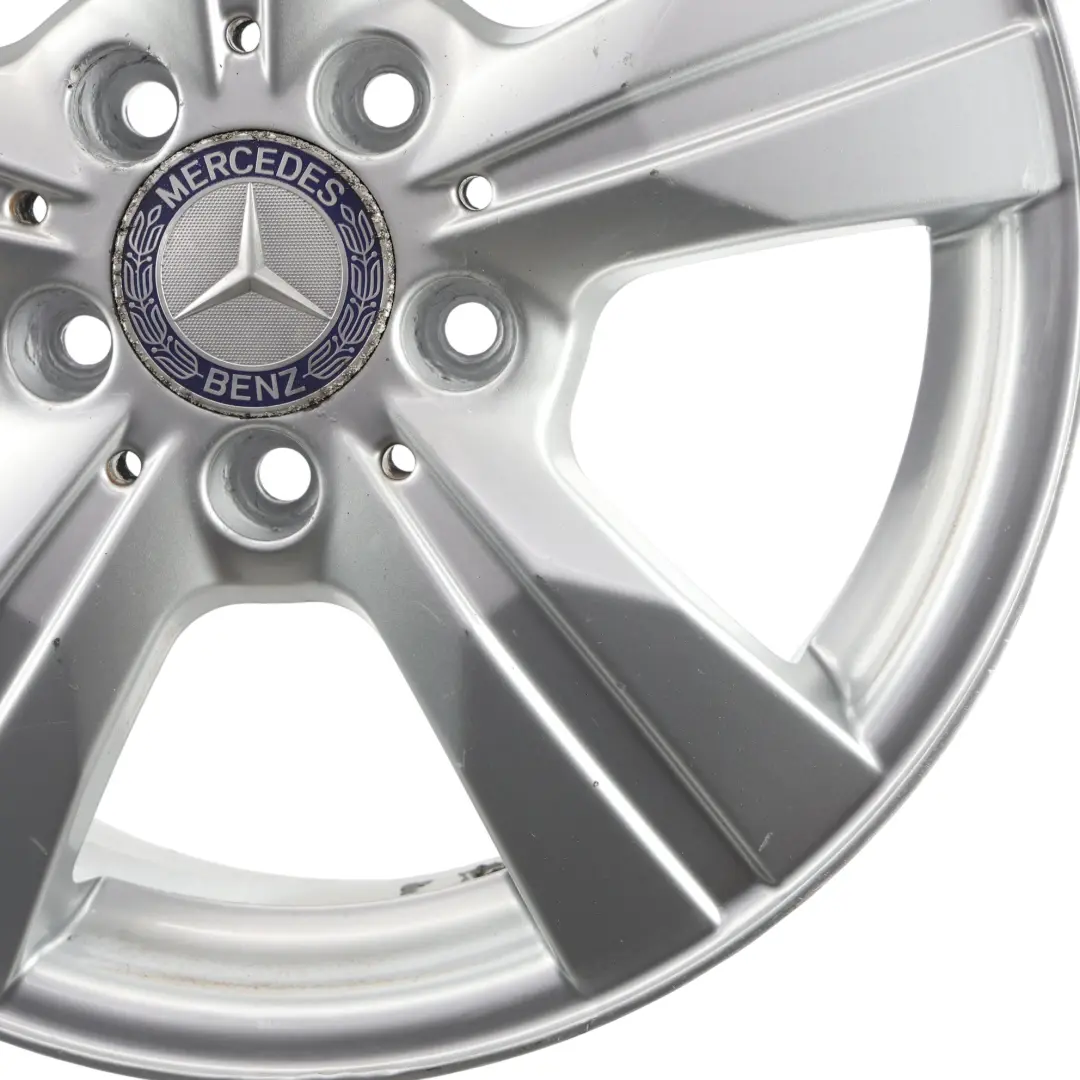 Alloy Wheel Rim 16" 6J ET:46 to Mercedes W169 W245 Silver with Part number A1694012202 Mercedes W169 W245 Silver Alloy Wheel Rim 16" 6J ET:46 - SKU A1694012202-4 - Part number A1694012202
