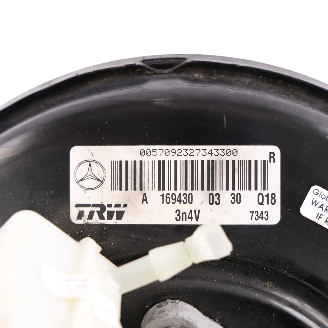 Mercedes W169 W245 Brake Servo Booster Master Cylinder Unit - SKU RHD-A1694300330 - Part number A1694300330