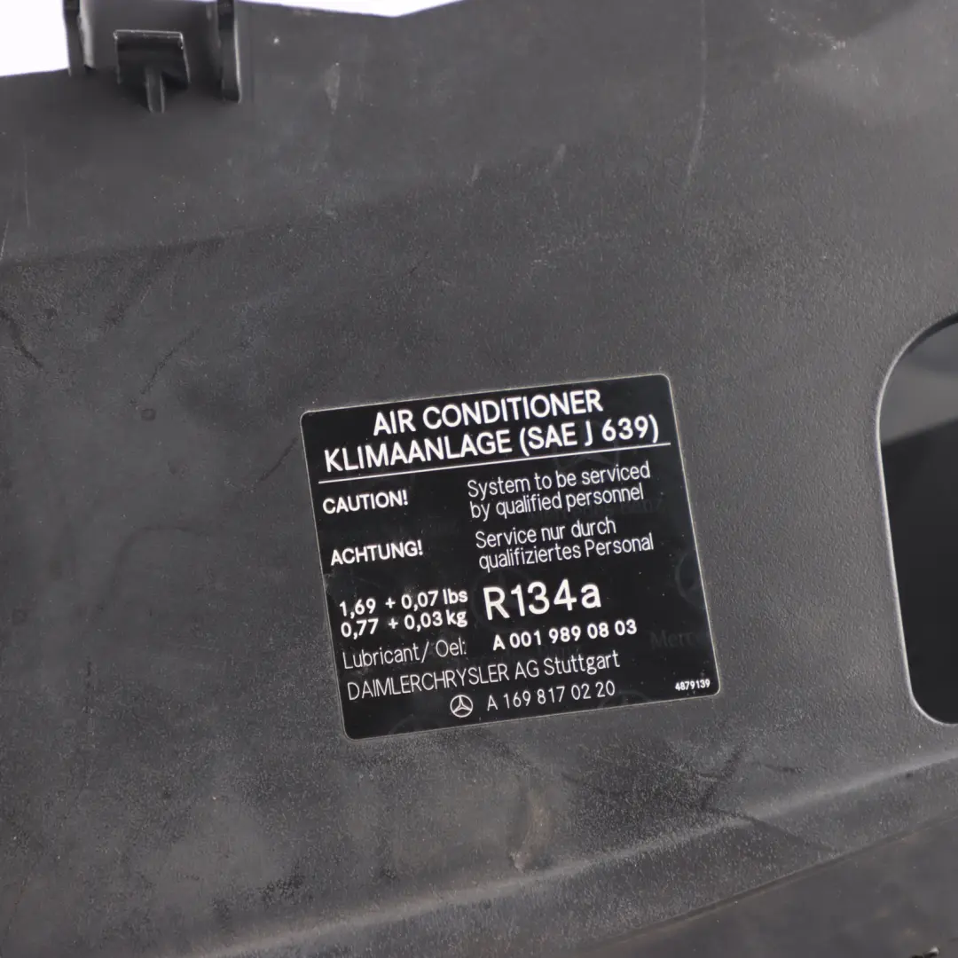 Mercedes W245 Radiator Air Duct Intake Channel Cover Bracket Part - SKU A1695050330-2 - Part number A1695050330