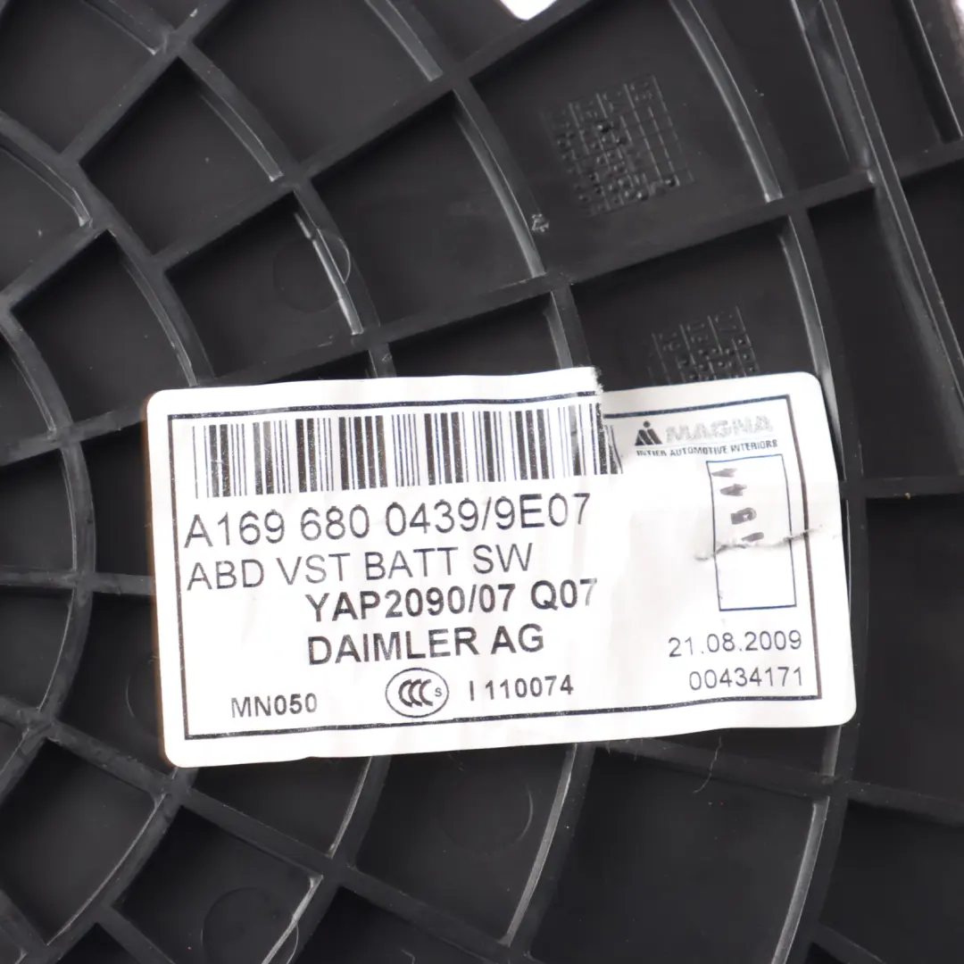 Floor Trim Lid Black to Mercedes W169 W245 Battery Cover with Part number A1696800439 Mercedes W169 W245 Battery Cover Floor Trim Lid Black - SKU A1696800439-3 - Part number A1696800439
