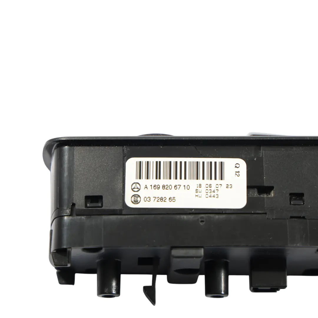 Window Switch Mercedes W169 W245 Driver Door Side Front Button to with Part number A1698206710 Window Switch Mercedes W169 W245 Driver Door Side Front Button - SKU A1698206710-1 - Part number A1698206710