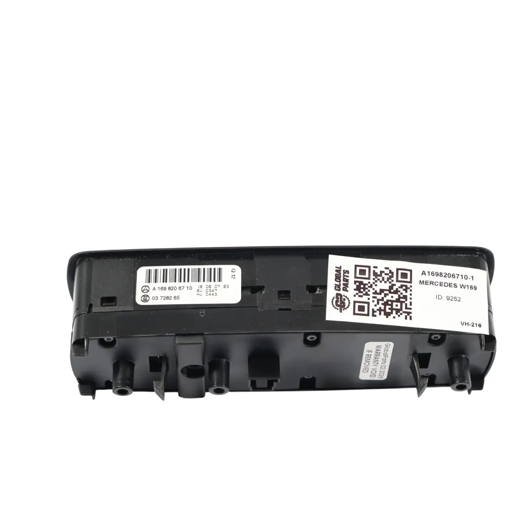 Interruttore Alzacristalli Anteriore Guidatore per Mercedes W169 W245 con numero di parte A1698206710 Mercedes W169 W245 Interruttore Alzacristalli Anteriore Guidatore - SKU A1698206710-1 - Numero di parte A1698206710