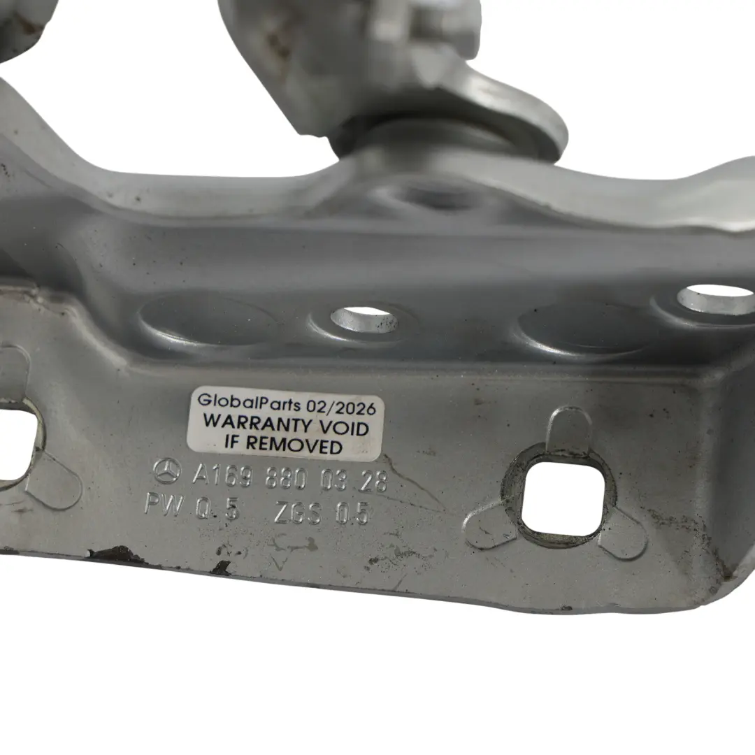 Mercedes W245 Front Bonnet Hood Hinge Left N/S Polar Silver 761 - SKU A1698800328-PLS - Part number A1698800328