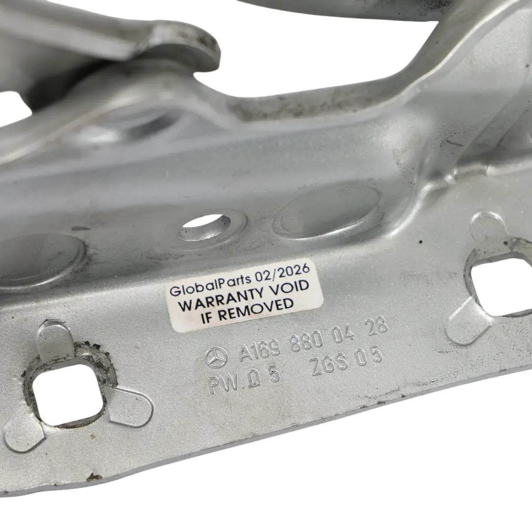 Front Hinge Bonnet Hood Right O/S Polar Silver 761 to Mercedes W245 with Part number A1698800428 Mercedes W245 Front Hinge Bonnet Hood Right O/S Polar Silver 761 - SKU A1698800428-PLS - Part number A1698800428