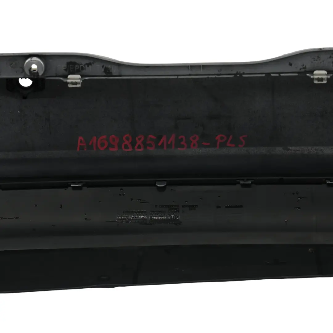 Bumper Sport Package Trim Panel Polar Silver Metallic - 761 to Mercedes W245 Rear with Part number A1698851138 Mercedes W245 Rear Bumper Sport Package Trim Panel Polar Silver Metallic - 761 - SKU A1698851138-PLS - Part number A1698851138