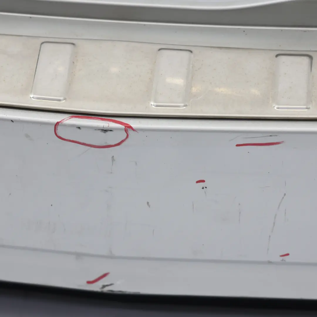 Bumper Sport Package Trim Panel Polar Silver Metallic - 761 to Mercedes W245 Rear with Part number A1698851138 Mercedes W245 Rear Bumper Sport Package Trim Panel Polar Silver Metallic - 761 - SKU A1698851138-PLS - Part number A1698851138