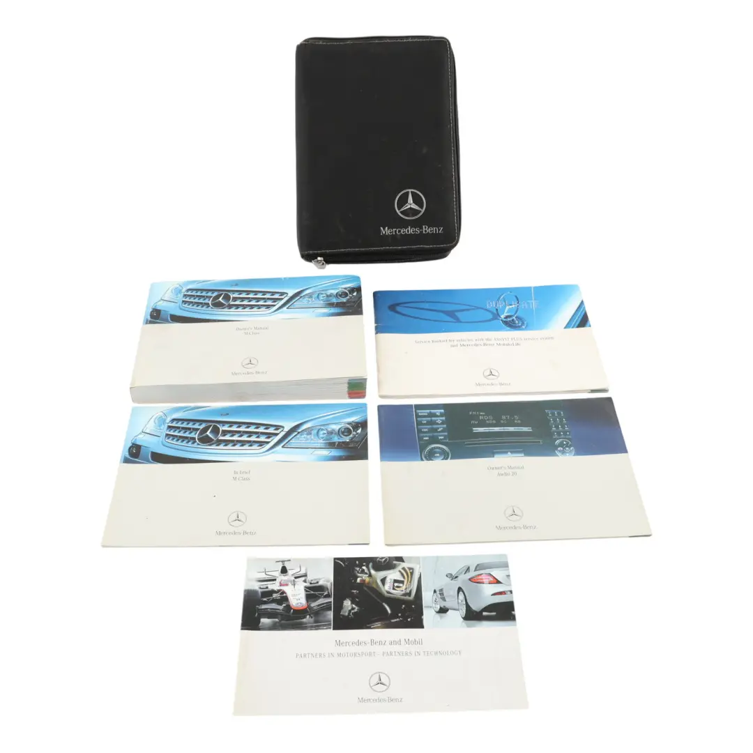 Mercedes ML W164 Owner's Handbook Manual Service Booklet Pouch Case Wallet - SKU A1715847293-2 - Part number A1715847293