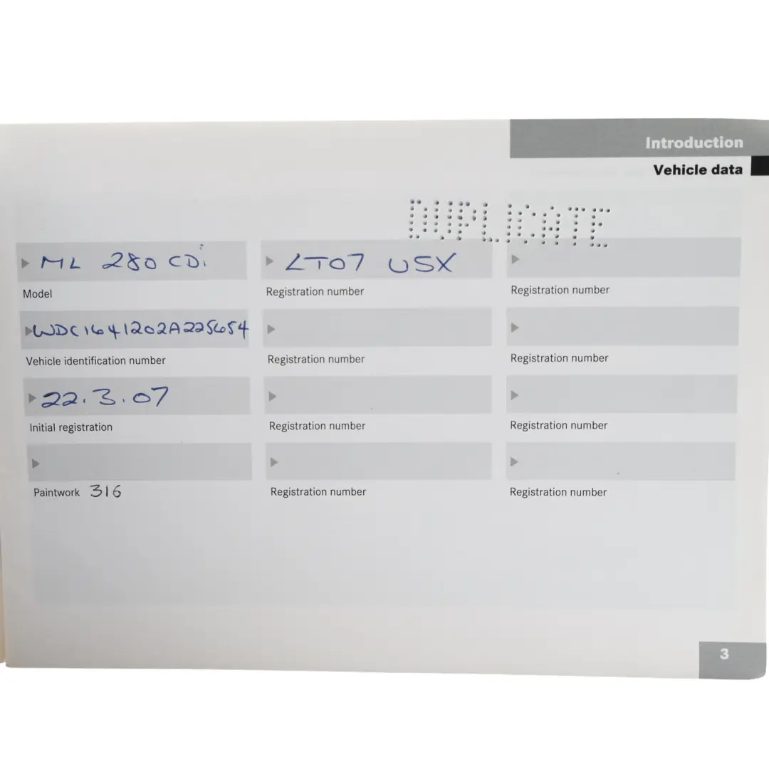 Owner's Handbook Manual Service Booklet Pouch Case Wallet to Mercedes ML W164 with Part number A1715847293 Mercedes ML W164 Owner's Handbook Manual Service Booklet Pouch Case Wallet - SKU A1715847293-2 - Part number A1715847293