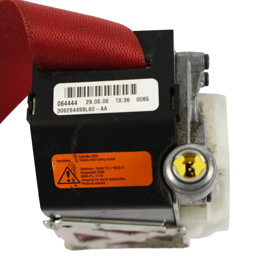 Mercedes R171 Cinturón De Seguridad Delantero Derecho Rojo - SKU A1718600285-1 - Número de pieza A1718600285