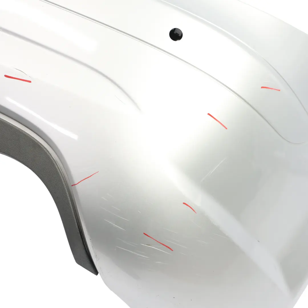 Bumper AMG Trim Panel Cover Iridium Silver Metallic - 775 to Mercedes SLK R171 Rear with Part number A1718852225 Mercedes SLK R171 Rear Bumper AMG Trim Panel Cover Iridium Silver Metallic - 775 - SKU A1718852225-IRS - Part number A1718852225