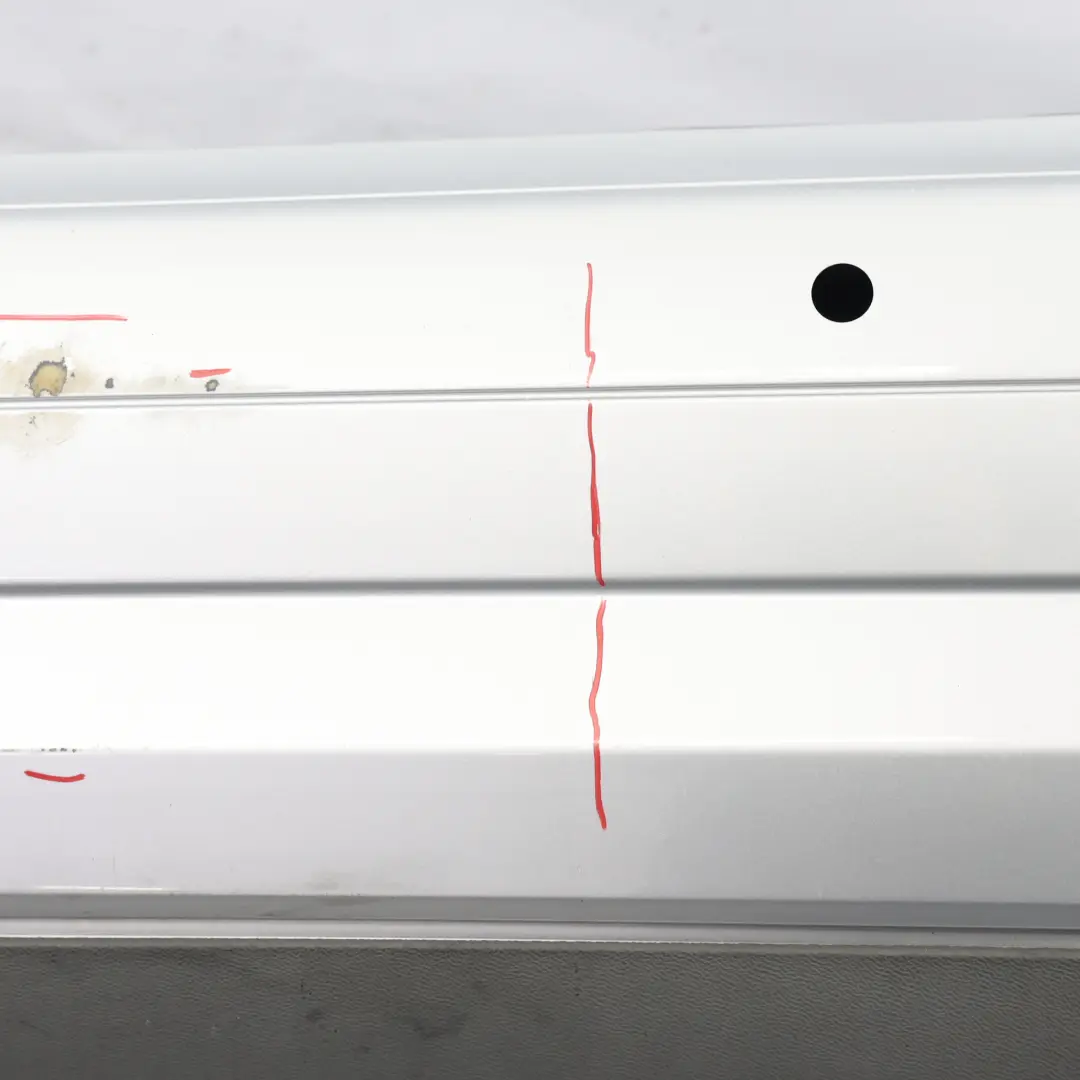 Bumper AMG Trim Panel Cover Iridium Silver Metallic - 775 to Mercedes SLK R171 Rear with Part number A1718852225 Mercedes SLK R171 Rear Bumper AMG Trim Panel Cover Iridium Silver Metallic - 775 - SKU A1718852225-IRS - Part number A1718852225