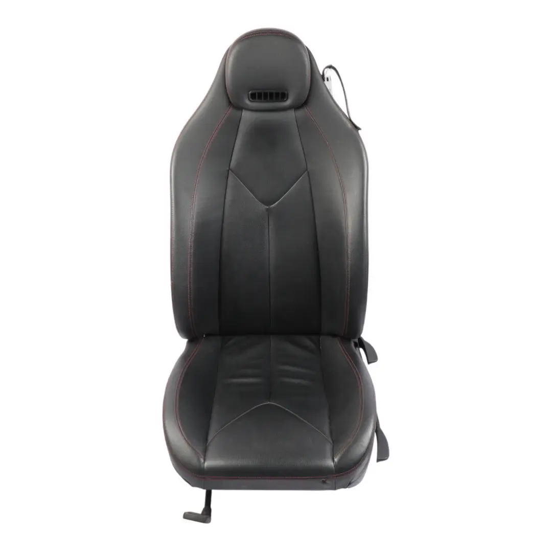 Front Seat Heated Neck Warmer Leather Black Red Seam Left N/S to Mercedes SLK R171 with Part number A1719107947 Mercedes SLK R171 Front Seat Heated Neck Warmer Leather Black Red Seam Left N/S - SKU A1719107947-1 - Part number A1719107947