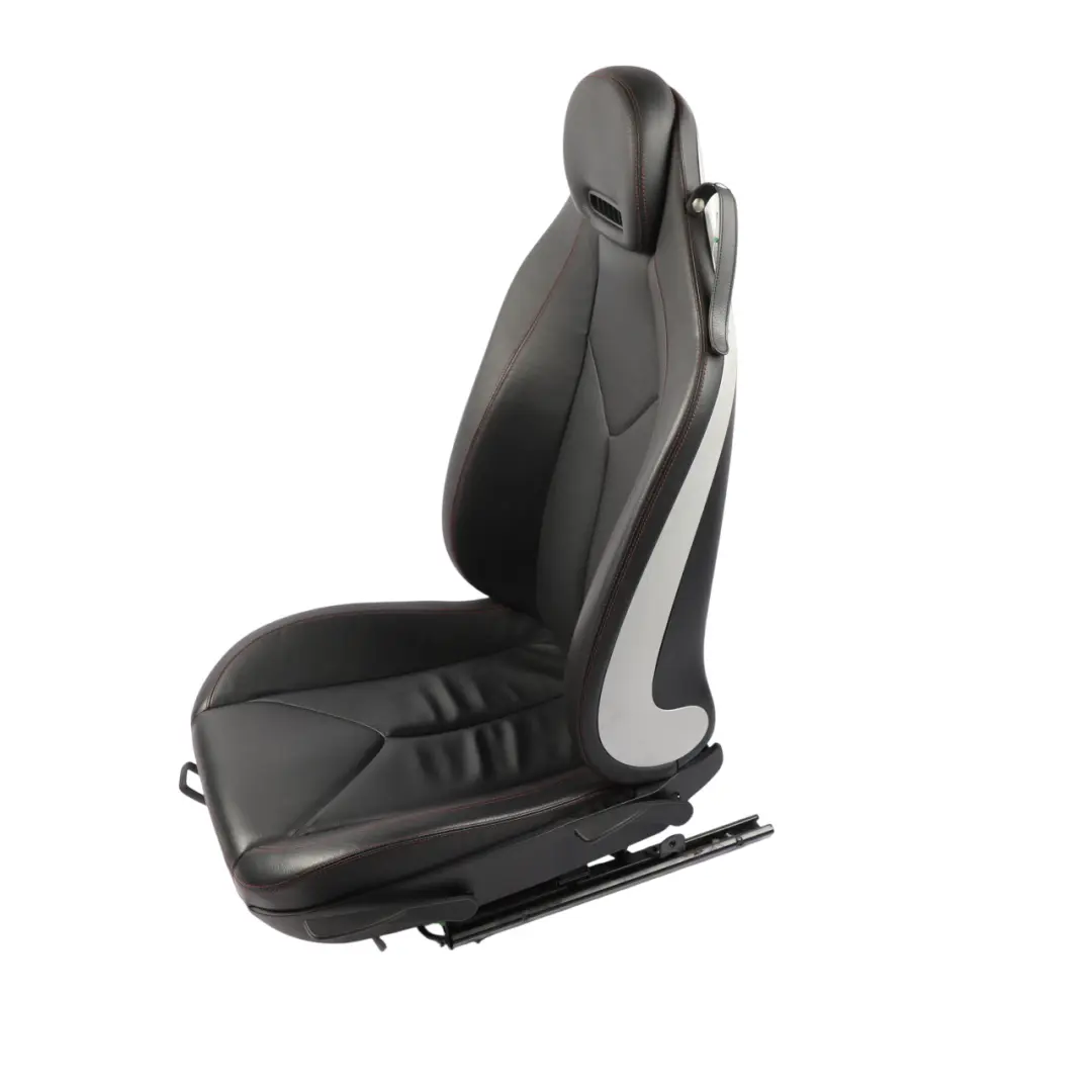 Mercedes SLK R171 Front Seat Heated Neck Warmer Leather Black Red Seam Left N/S - SKU A1719107947-1 - Part number A1719107947