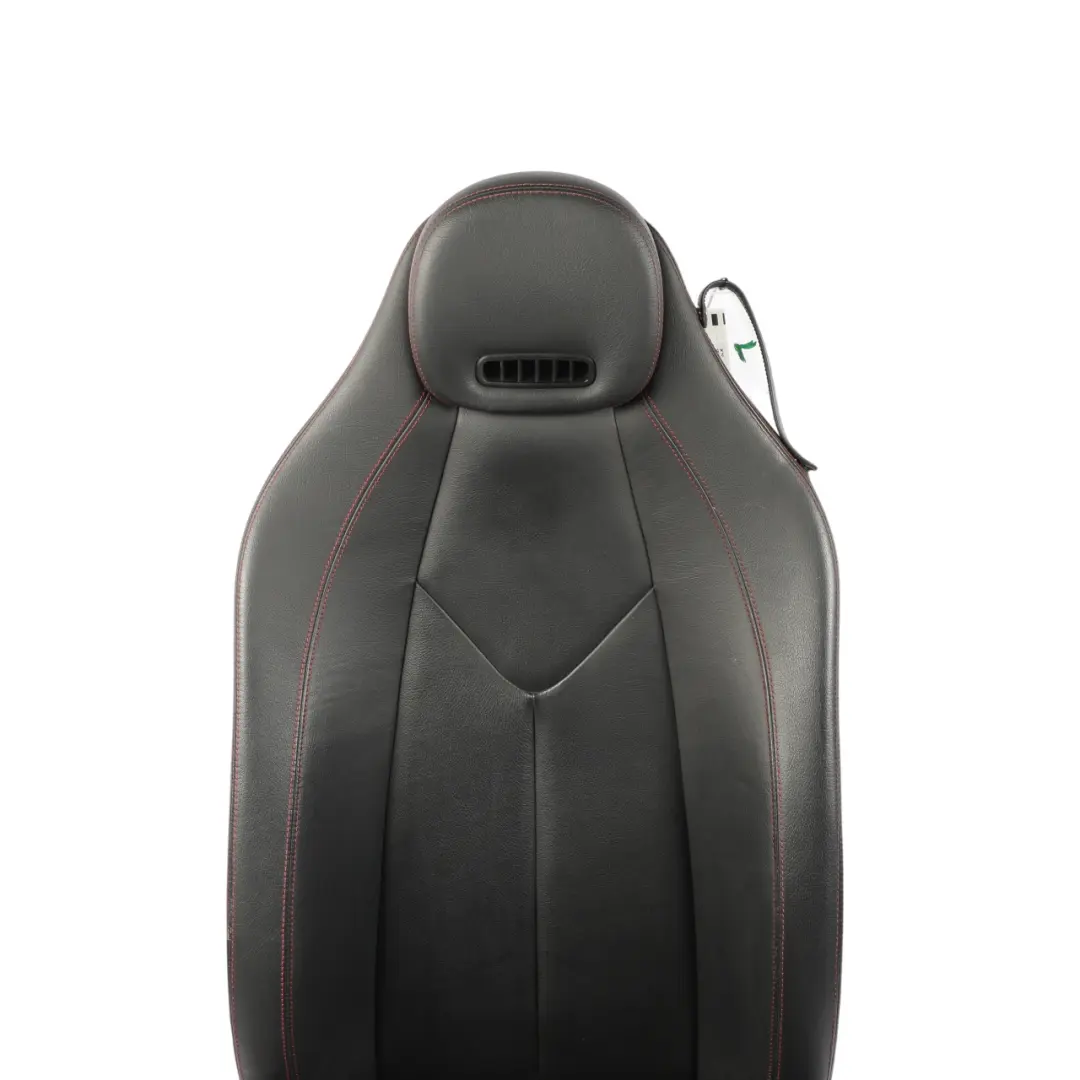 Front Seat Heated Neck Warmer Leather Black Red Seam Left N/S to Mercedes SLK R171 with Part number A1719107947 Mercedes SLK R171 Front Seat Heated Neck Warmer Leather Black Red Seam Left N/S - SKU A1719107947-1 - Part number A1719107947