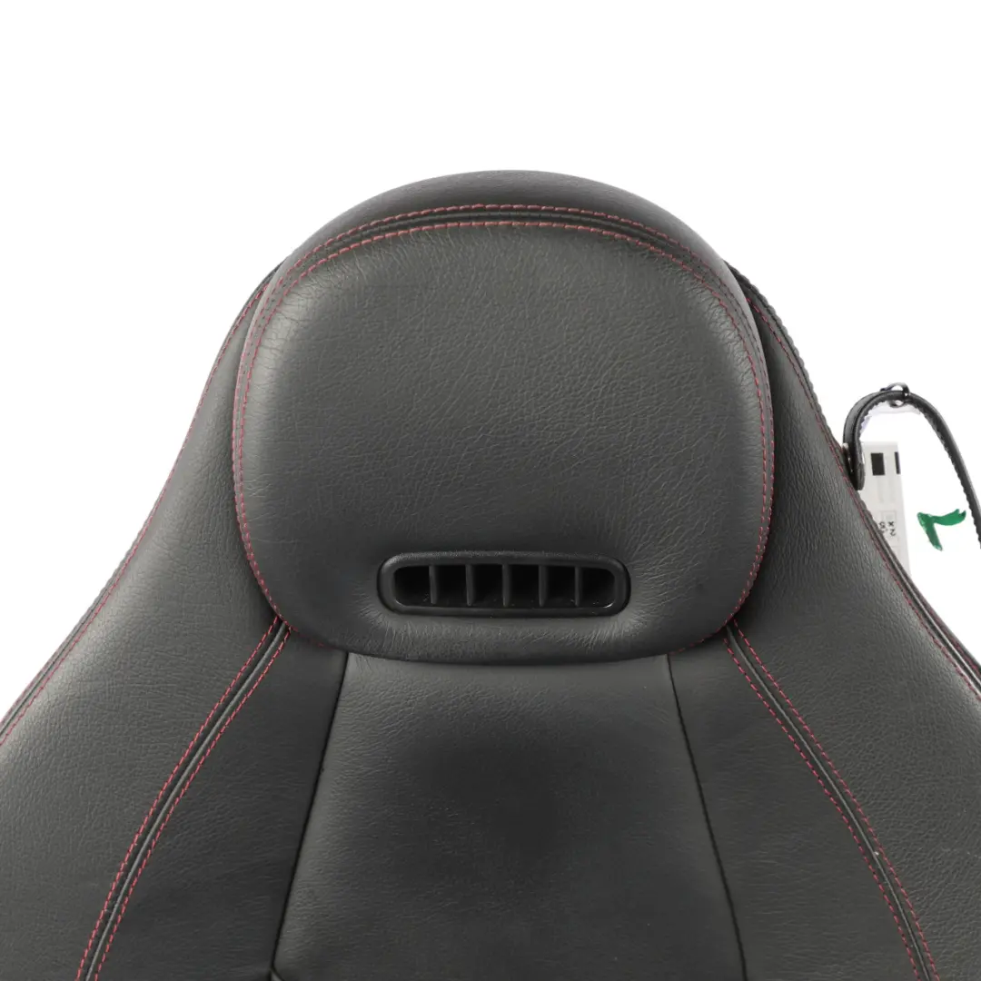 Front Seat Heated Neck Warmer Leather Black Red Seam Left N/S to Mercedes SLK R171 with Part number A1719107947 Mercedes SLK R171 Front Seat Heated Neck Warmer Leather Black Red Seam Left N/S - SKU A1719107947-1 - Part number A1719107947