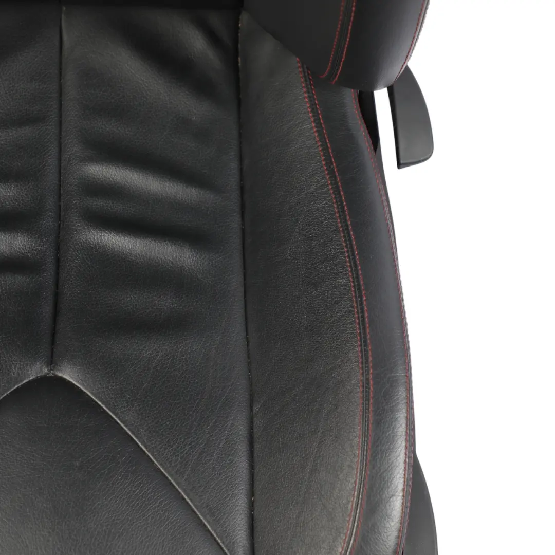 Mercedes SLK R171 Front Seat Heated Neck Warmer Leather Black Red Seam Left N/S - SKU A1719107947-1 - Part number A1719107947