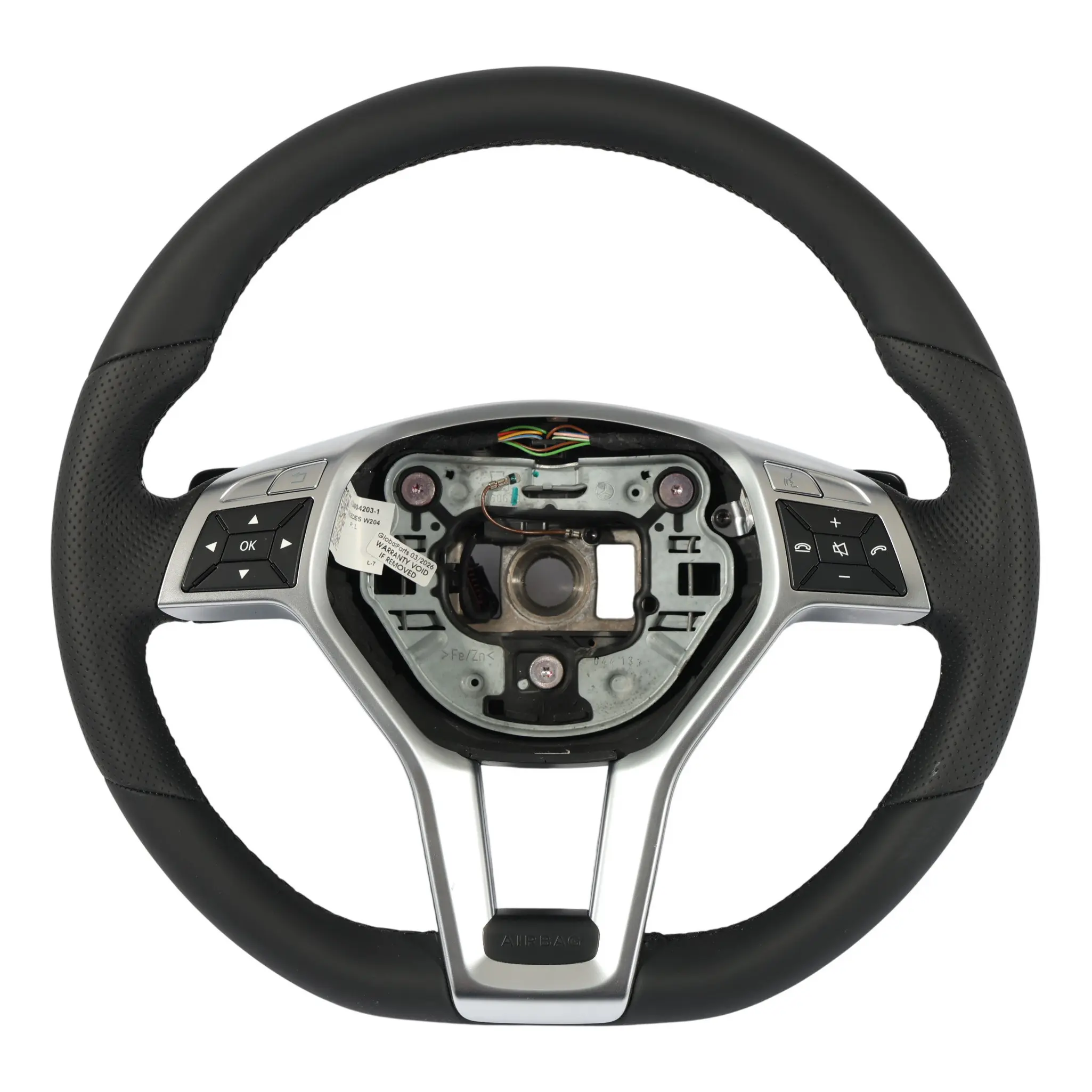 Steering Wheel Mercedes W204 W212 AMG Sport NEW Black Leather Sport Paddle Shift