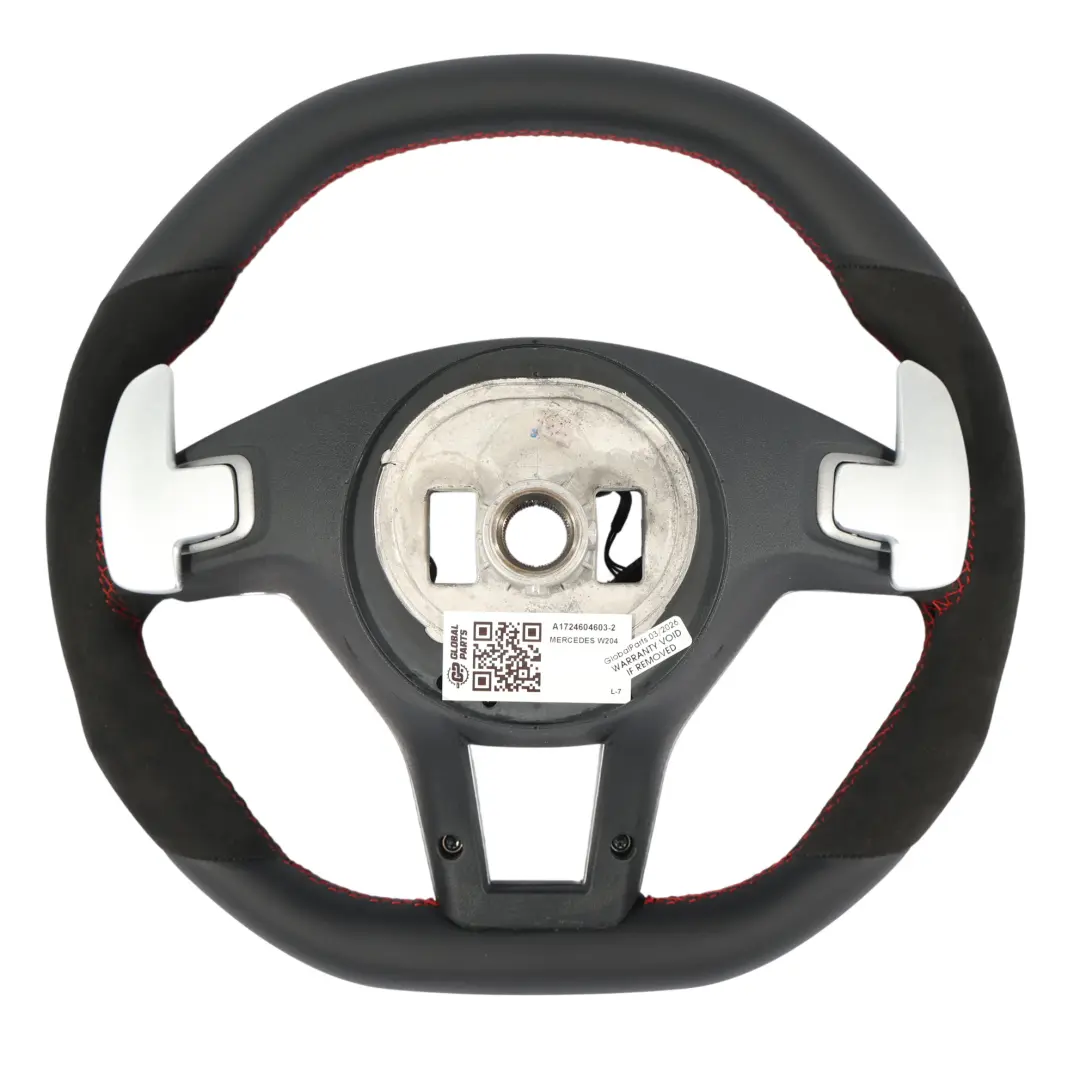 Mercedes W204 C63 W212 E63 AMG Steering Wheel NEW Black Leather Alcantara Sport - SKU A1724604603-2 - Part number A1724604603