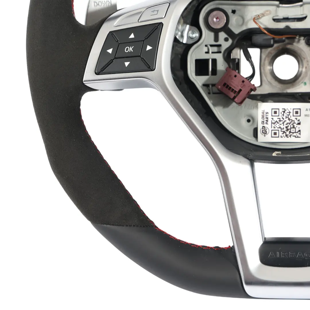 Mercedes W204 C63 W212 E63 AMG Volante NUOVO Pelle Nera Alcantara Sport - SKU A1724604603-2 - Numero di parte A1724604603