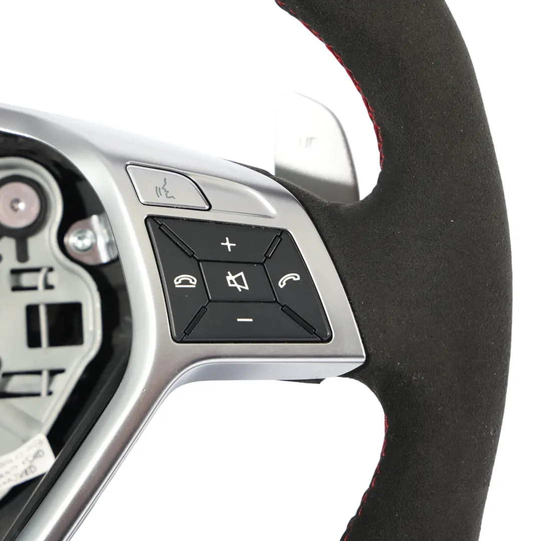 Mercedes W204 C63 W212 E63 AMG Steering Wheel NEW Black Leather Alcantara Sport - SKU A1724604603-2 - Part number A1724604603