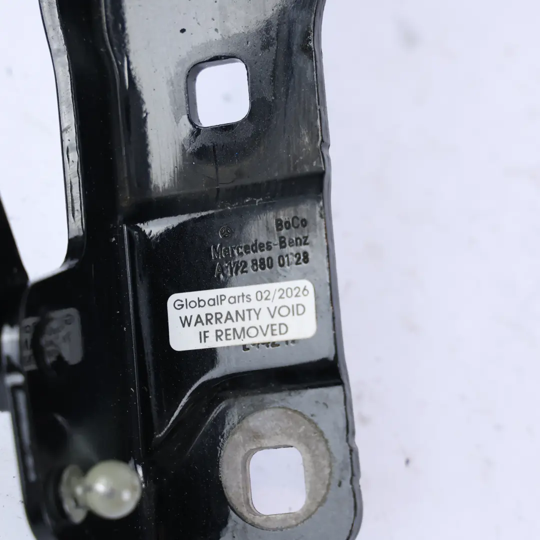 Mercedes W172 W192 Bisagra Delantera Capó Izquierda Negro Obsidiana - 197 - SKU A1728800128-OB - Número de pieza A1728800128
