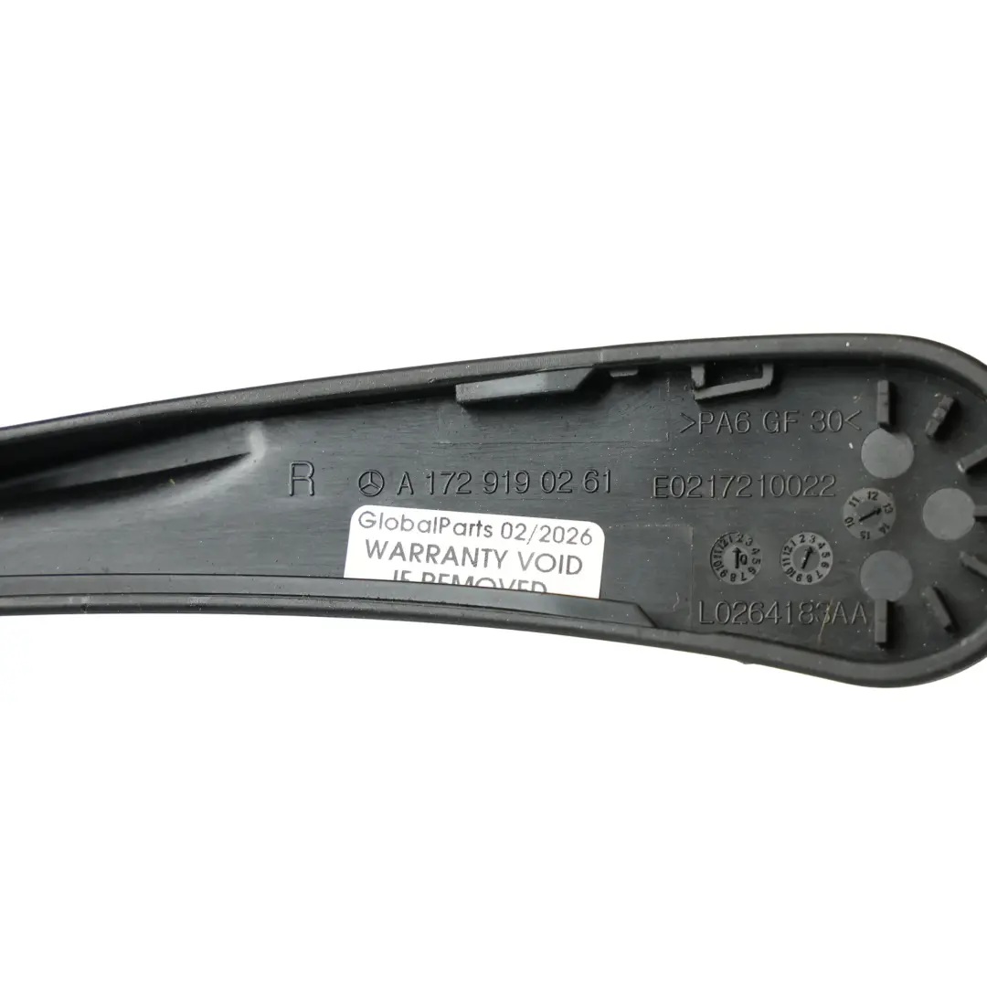 Asiento Delantero Ajuste Asidero Embellecedor Derecho para Mercedes R172 con número de pieza A1729190261 Mercedes R172 Asiento Delantero Ajuste Asidero Embellecedor Derecho - SKU A1729190261 - Número de pieza A1729190261