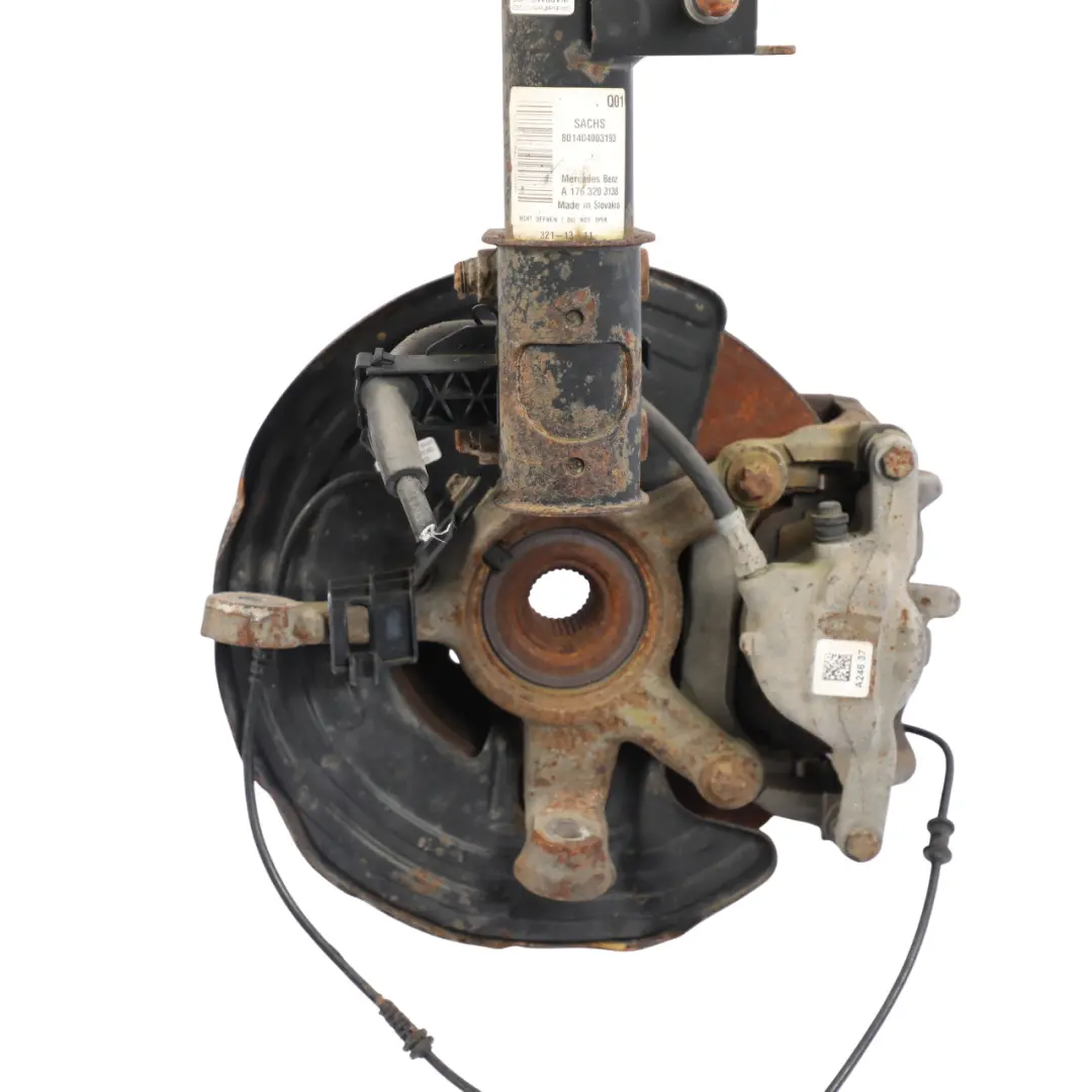 Mercedes W176 Front Left N/S Suspension Leg Brake Wheel Hub Carrier - SKU A1763203138-1 - Part number A1763203138
