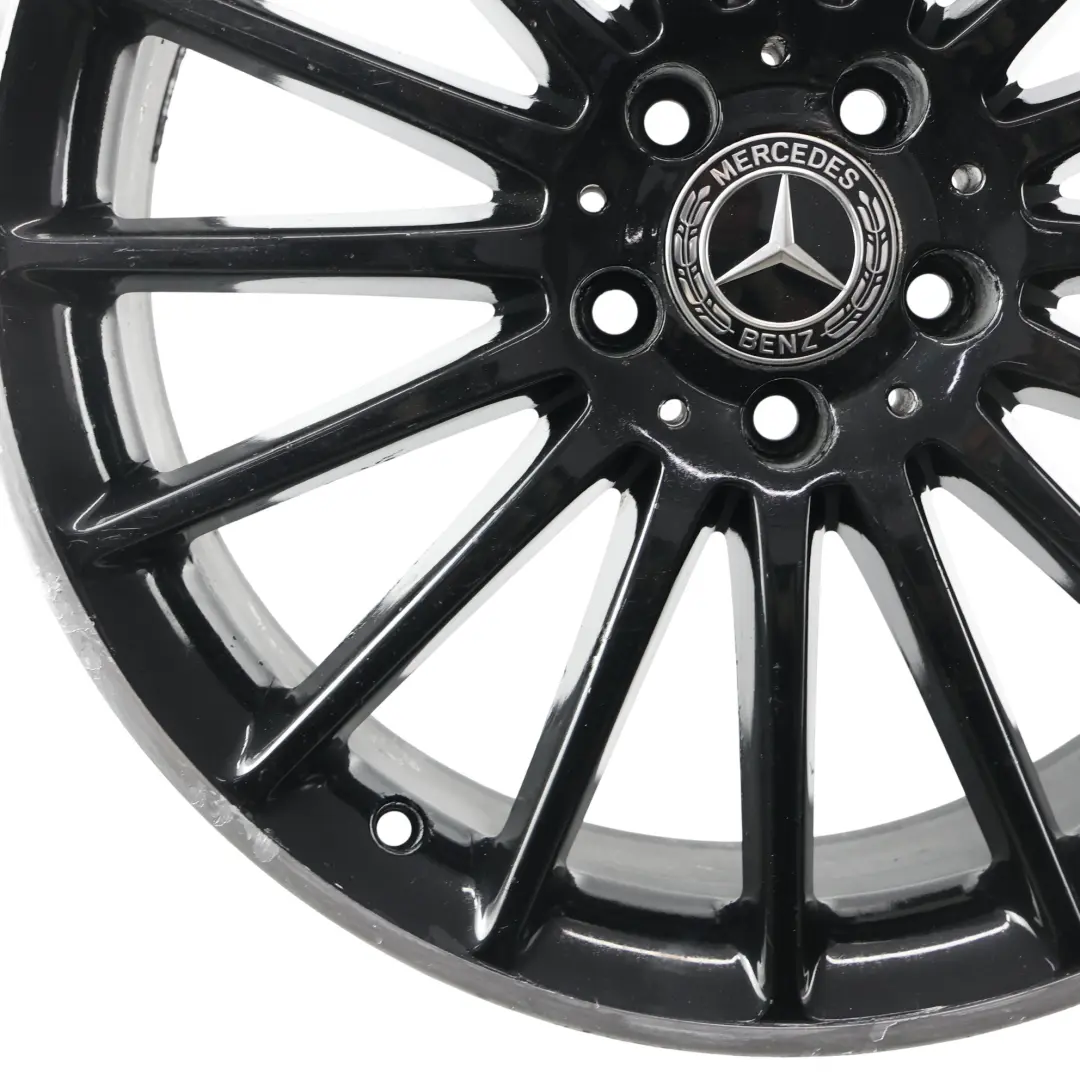 Mercedes C117 W176 AMG jante alliage noire 19" 16 branches ET:48 8J - SKU A1764010502-1 - Numéro de pièce A1764010502