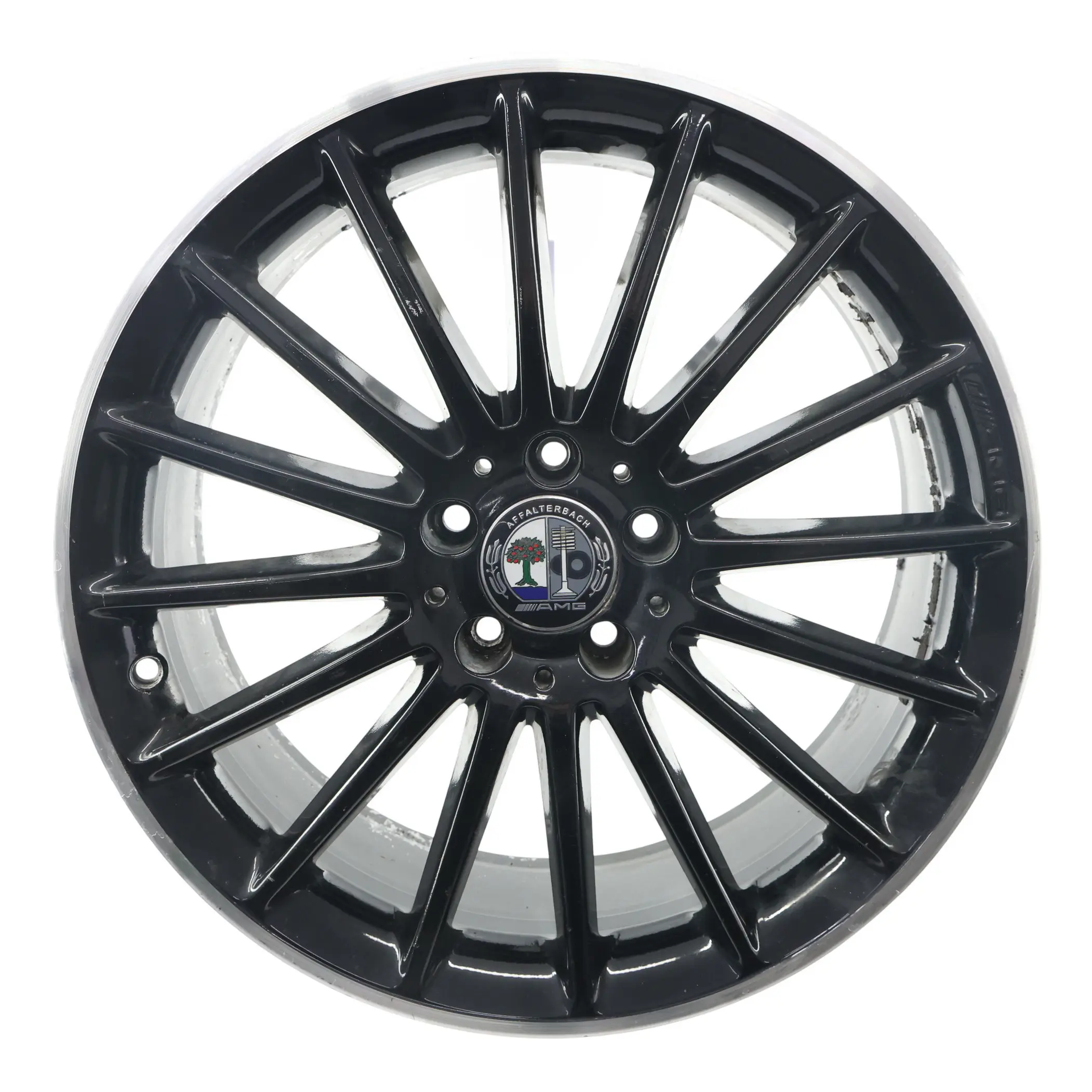 Mercedes C117 W176 AMG jante alliage noire 19" 16 branches ET:48 8J A1764010502
